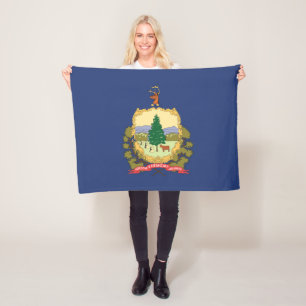 De vlag van Vermont, Verenigde Staten van Amerika Fleece Deken