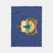 De vlag van Vermont, Verenigde Staten van Amerika Fleece Deken (Voorkant)