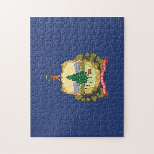 De vlag van Vermont, Verenigde Staten van Amerika Legpuzzel (Verticaal)