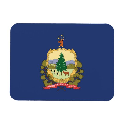 De vlag van Vermont, Verenigde Staten van Amerika Magneet (Horizontaal)