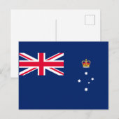 De vlag van Victoria (Australië) Briefkaart (Voorkant / Achterkant)