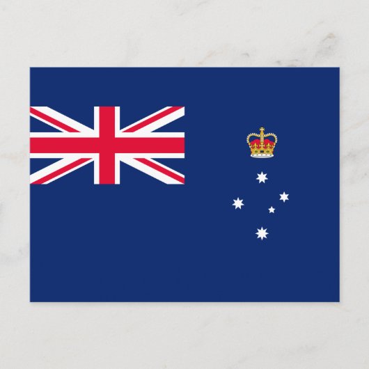 De vlag van Victoria (Australië) Briefkaart (Voorkant)