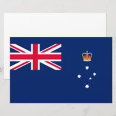 De vlag van Victoria (Australië) Briefpapier (Voorkant / Achterkant)