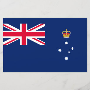 De vlag van Victoria (Australië) Briefpapier