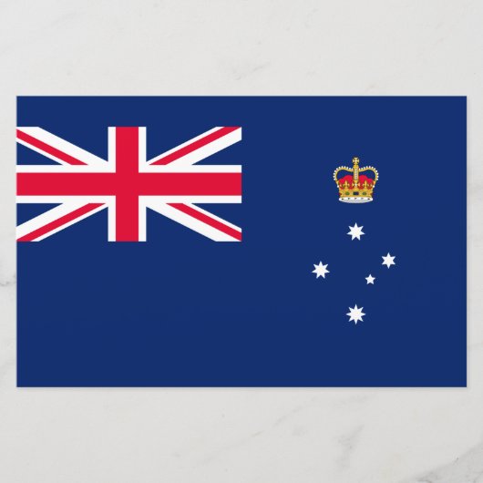 De vlag van Victoria (Australië) Briefpapier (Voorkant)