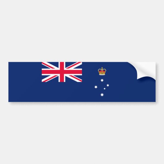 De vlag van Victoria (Australië) Bumpersticker (Voorkant)