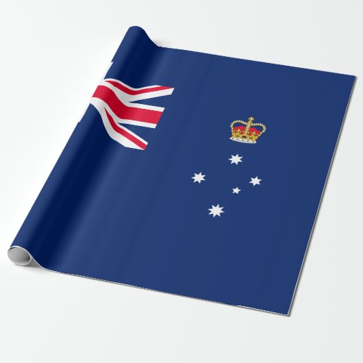 De vlag van Victoria (Australië) Cadeaupapier (Uitgerold)