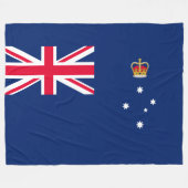 De vlag van Victoria (Australië) Fleece Deken (Voorkant (Horizontaal))