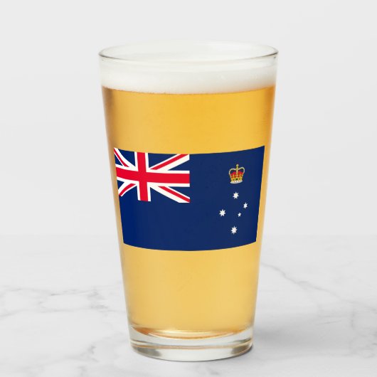 De vlag van Victoria (Australië) Glas (Voorkant gevuld)