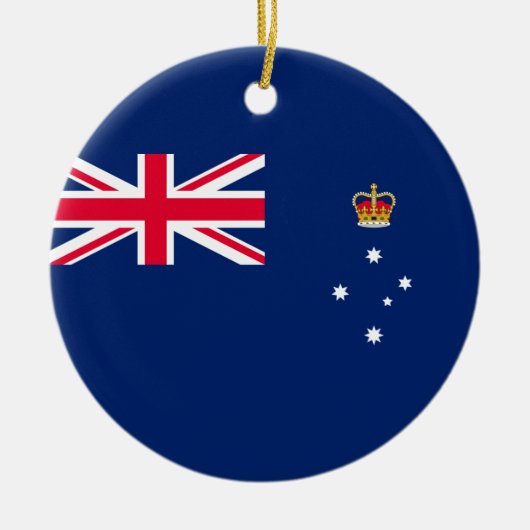 De vlag van Victoria (Australië) Keramisch Ornament (Voorkant)