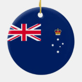 De vlag van Victoria (Australië) Keramisch Ornament (Achterkant)
