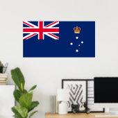 De vlag van Victoria (Australië) Poster (Thuiskantoor)
