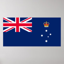 De vlag van Victoria (Australië) Poster