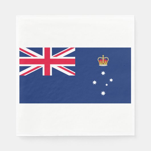 De vlag van Victoria (Australië) Servet (Voorkant)