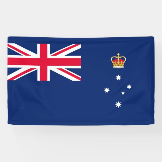 De vlag van Victoria (Australië) Spandoek (Horizontaal)