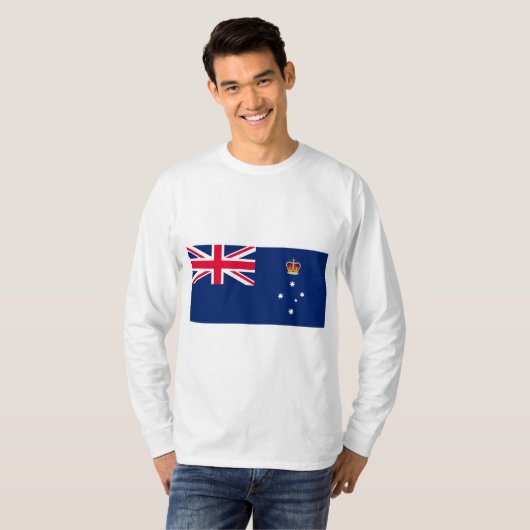 De vlag van Victoria (Australië) T-shirt (Voorkant volledig)