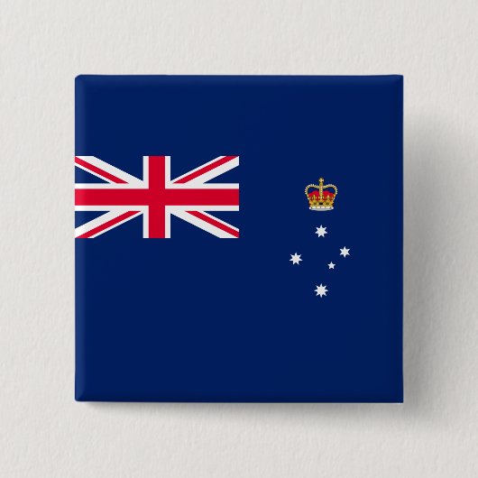 De vlag van Victoria (Australië) Vierkante Button 5,1 Cm (Voorkant)