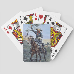 “De Vlag van Vrede” van Frederic Remington Pokerkaarten