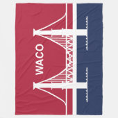 De vlag van Waco (Texas, VS) Fleece Deken (Voorkant)