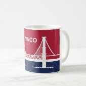 De vlag van Waco (Texas, VS) Koffiemok (Voorkant rechts)