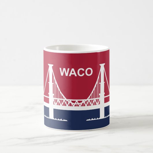 De vlag van Waco (Texas, VS) Koffiemok (Center)