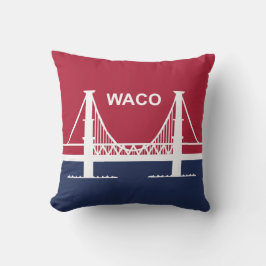 De vlag van Waco (Texas, VS) Kussen