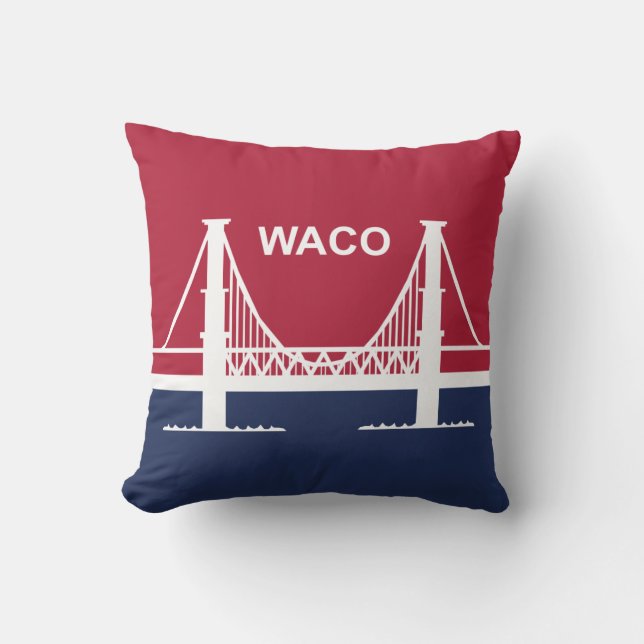 De vlag van Waco (Texas, VS) Kussen (Voorkant)