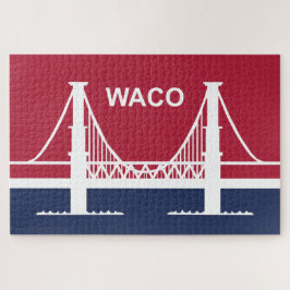De vlag van Waco (Texas, VS) Legpuzzel