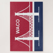De vlag van Waco (Texas, VS) Legpuzzel (Verticaal)