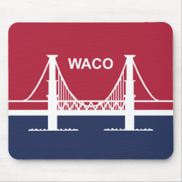 De vlag van Waco (Texas, VS) Muismat