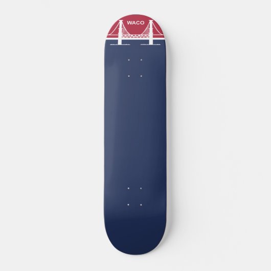 De vlag van Waco (Texas, VS) Persoonlijk Skateboard (Voorkant)