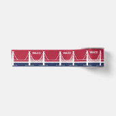 De vlag van Waco (Texas, VS) Satijnen Lint (Voorkant)
