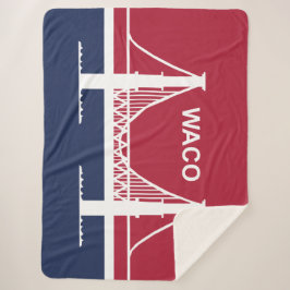 De vlag van Waco (Texas, VS) Sherpa Deken