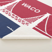 De vlag van Waco (Texas, VS) Sherpa Deken (3/4)