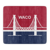 De vlag van Waco (Texas, VS) Snijplank (Voorkant)