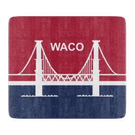 De vlag van Waco (Texas, VS) Snijplank