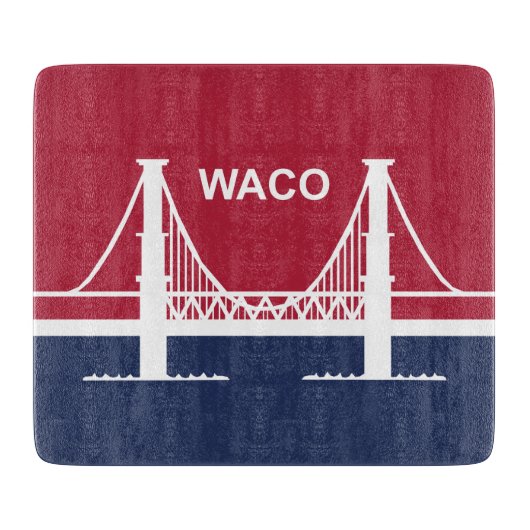 De vlag van Waco (Texas, VS) Snijplank (Voorkant)