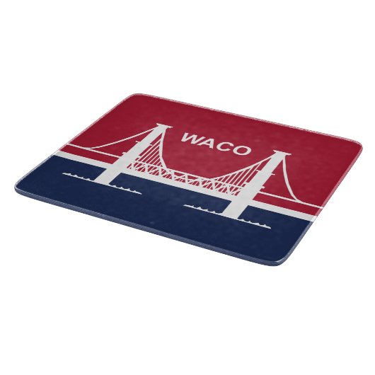 De vlag van Waco (Texas, VS) Snijplank (Hoek)