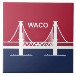De vlag van Waco (Texas, VS) Tegeltje