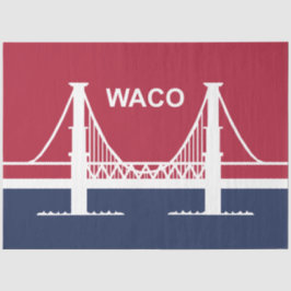 De vlag van Waco (Texas, VS) Tissuepapier