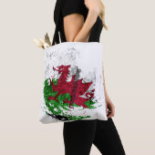 de vlag van Wales Tote Bag (Dichtbij)