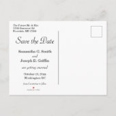 De vlag van Washington DC sparen de Datum Aankondigingskaart (Achterkant)