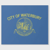 De vlag van Waterbury (Connecticut) Cadeaupapier (Vlak)