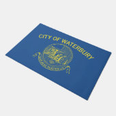 De vlag van Waterbury (Connecticut) Deurmat (Schuin)
