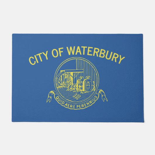 De vlag van Waterbury (Connecticut) Deurmat (Voorkant)