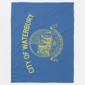De vlag van Waterbury (Connecticut) Fleece Deken (Voorkant)