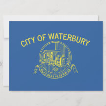 De vlag van Waterbury (Connecticut)