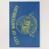 De vlag van Waterbury (Connecticut) Legpuzzel (Verticaal)
