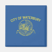 De vlag van Waterbury (Connecticut) Magneet (Voorkant)