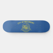 De vlag van Waterbury (Connecticut) Persoonlijk Skateboard (Horizontaal)